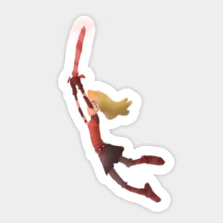 Our red goddess, Sasha (an Amphibia sticker) Sticker